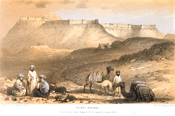 There are very few images of this important location in Ghilzai country between Qandahar and Kabul. This fort is a larger version of the more common and much smaller fortified compounds known as <em>qala</em> that characterize the rural zones of eastern and southern Afghanistan and the wider region. The scarcity of images of Kelat-i Ghilzai parallels a larger cartographic gap regarding Katawaz, a particularly prominent sub-region associated with the Ghilzai tribal confederation. Together Kelat-i Ghilzai and Katawaz are legendary for their strategic centrality to armies, but both were fundamentally marginal to state authorities. These two places, like Afghanistan more generally, are of central importance to the international community but are very poorly known and improperly understood by those international actors