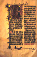 Initial B opening psalm 1, Beatus vir. Fourteenth-century Psalter-hymnal from Unterlinden. Ms. 405, f. 47v, Bibliotheque de la Ville, Colmar, France.