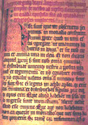 Augustinian Rule. Fifteenth-century Obituary from Unterlinden. Ms. 576, f. 85r, Bibliotheque de la Ville, Colmar, France.