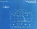 The blueprint of the second floor of the Radium Institute